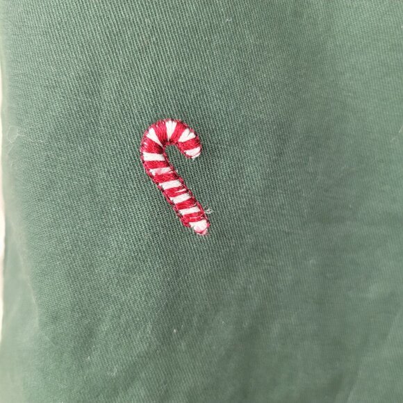 Charleston Threads Pants Men’s 36x30 Green Chino Embroidered Christmas Holiday - Picture 7 of 10